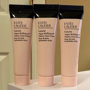 NEW Set Of 3 Estée Lauder Futurist Aqua Brilliance Watery Glow Primer 45ml